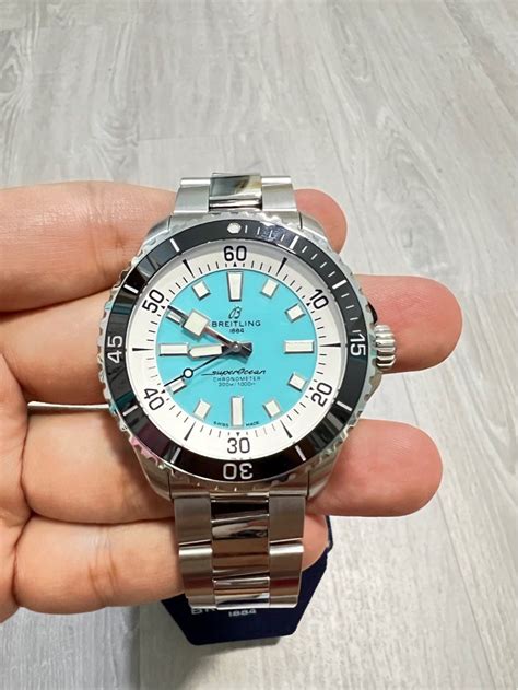 breitling superocean teal|used breitling superocean for sale.